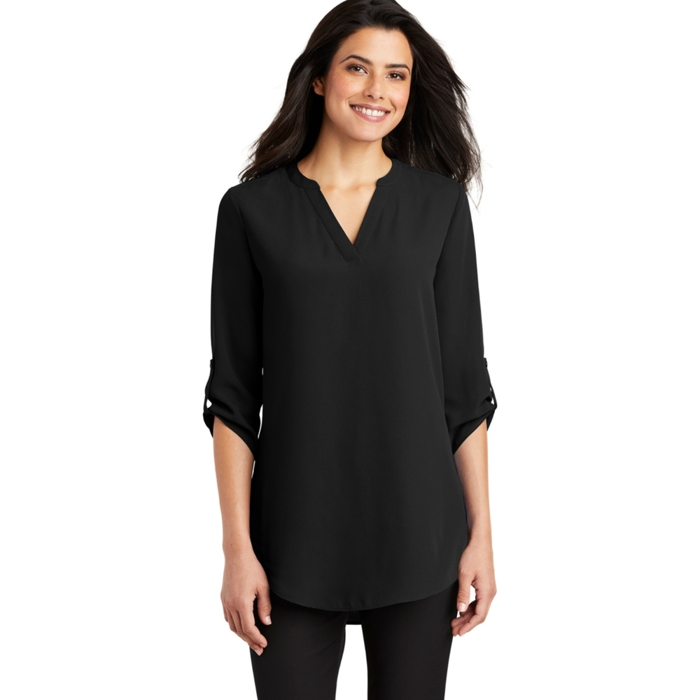 Timeson Black 3/4 Sleeve Tunic Medium